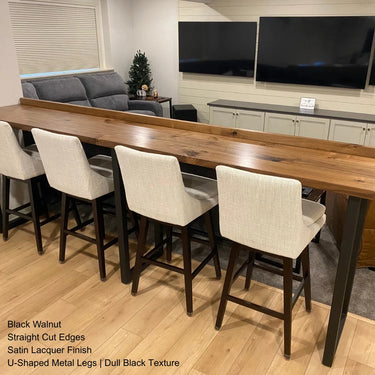 Wooden Office Desk Top, Live Edge, Countertop, Rustic Lumber Tabletop